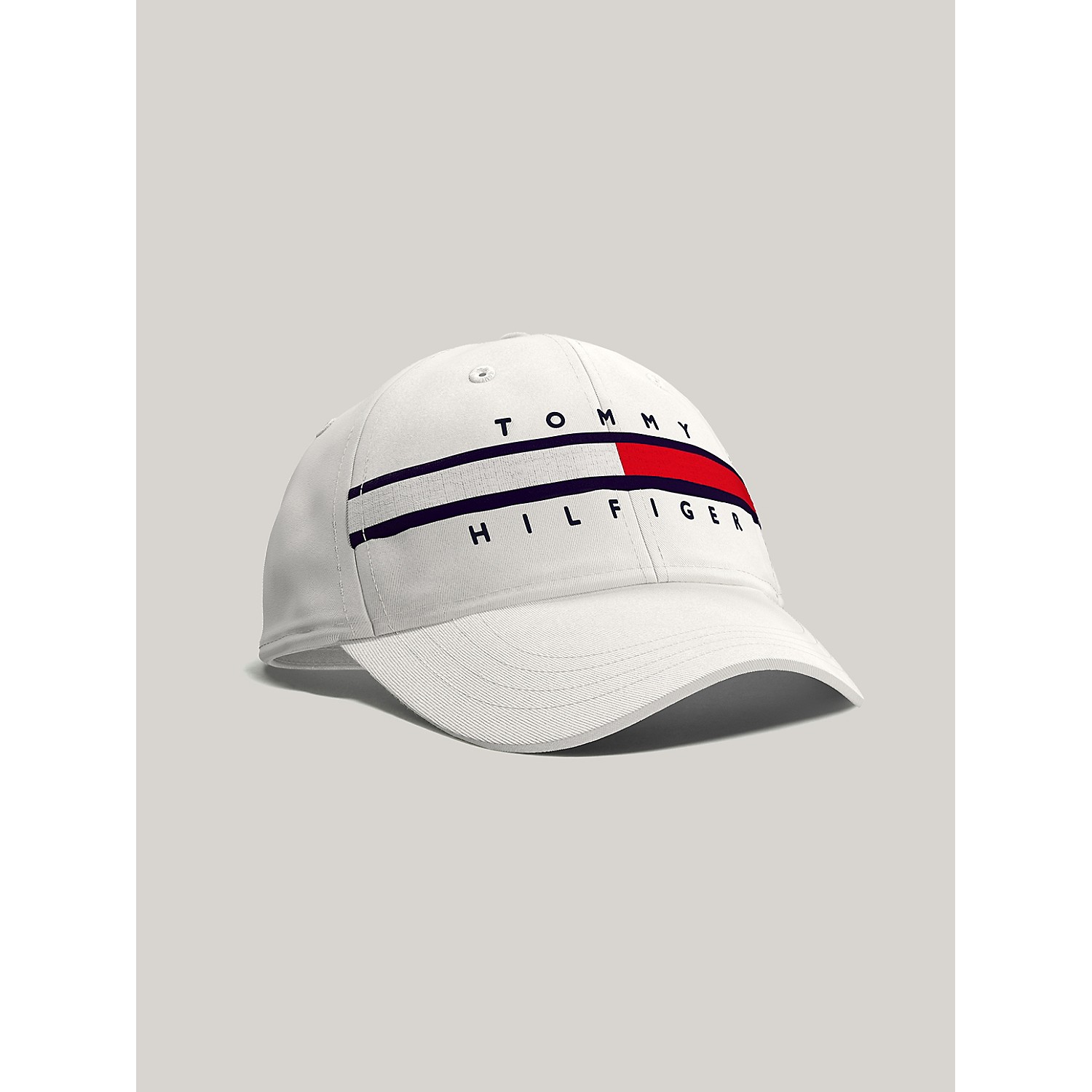 TOMMY HILFIGER Flag Stripe Logo Baseball Cap